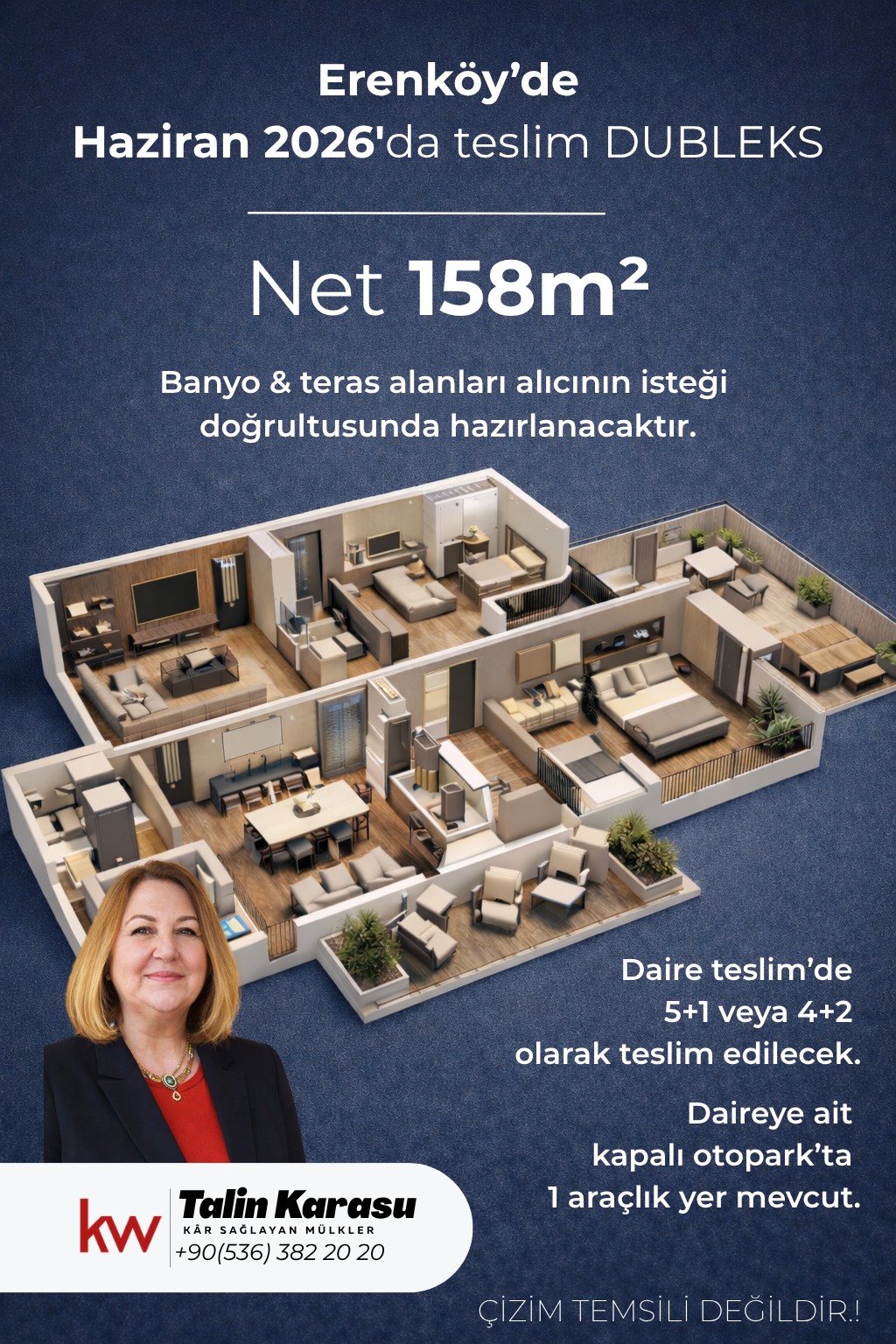 ERENKÖY'DE Haziran 2026 Teslim Lüks Dubleks 5+1 / 4+2 - İstanbul Lüks Gayrimenkul