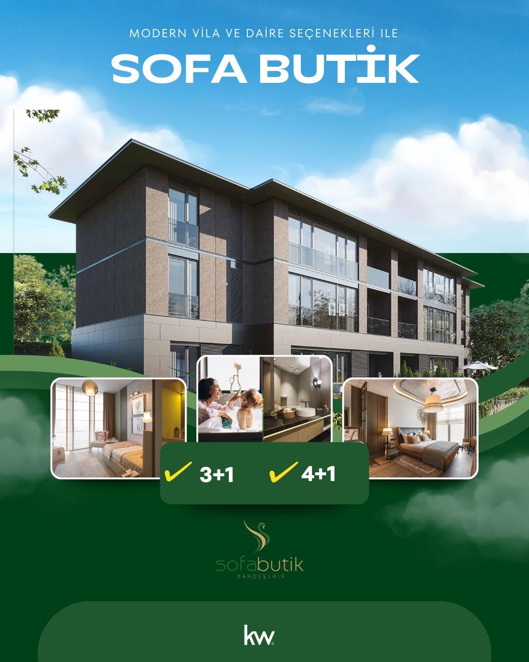 Sofa Butik Bahçeşehir’de 3+1 ve 4+1 Lüks Daire Seçenekleri